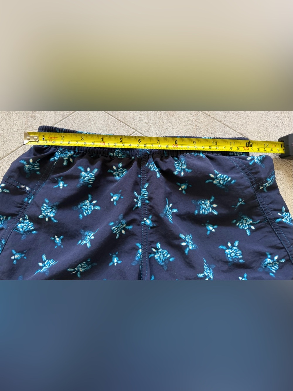 Patagonia XXS Baggies Shorts Blue Turtle Print Recycled Nylon Women’s Outdoor - Picture 9 of 10